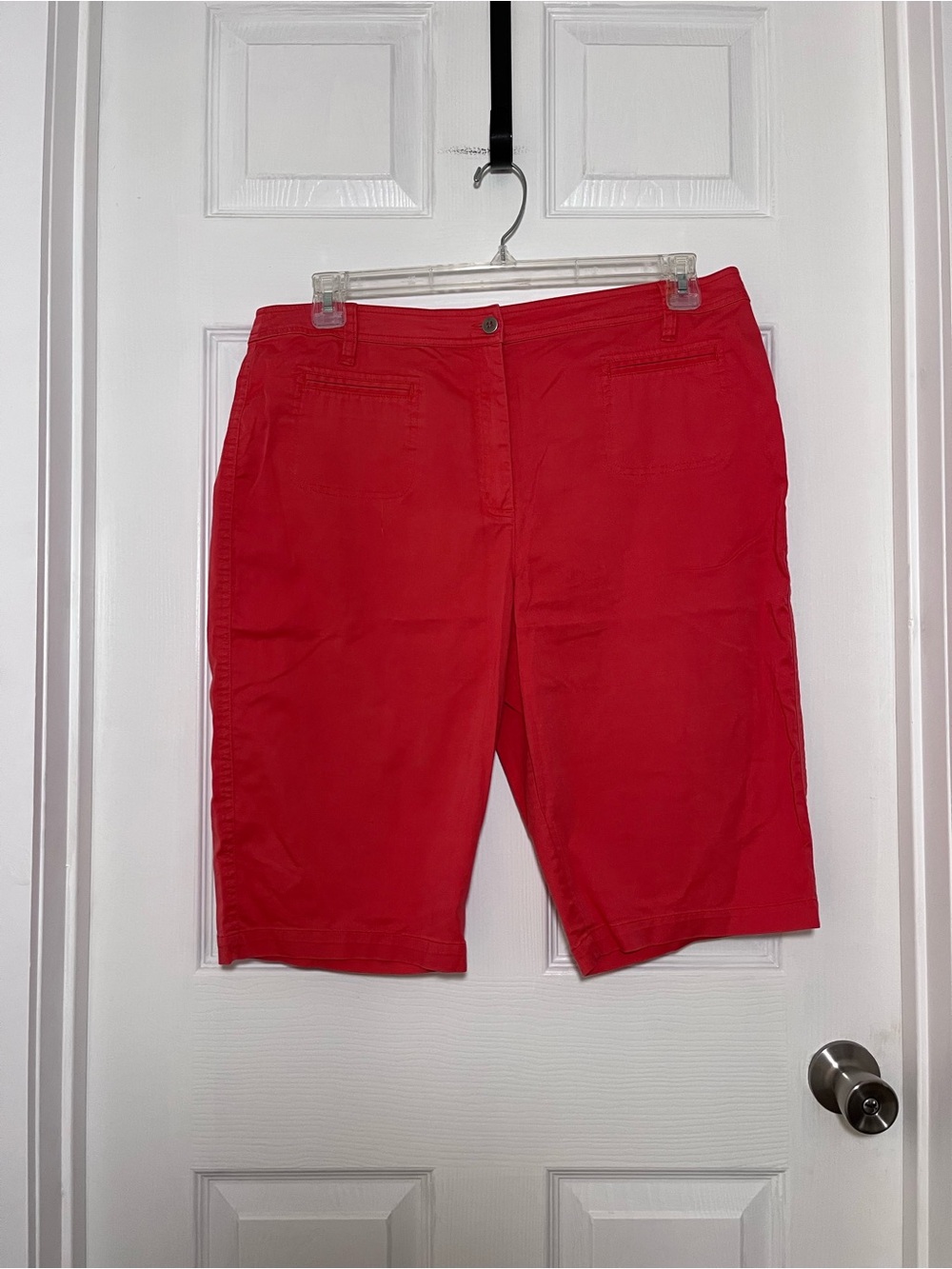 Chico's Orange Bermuda Shorts